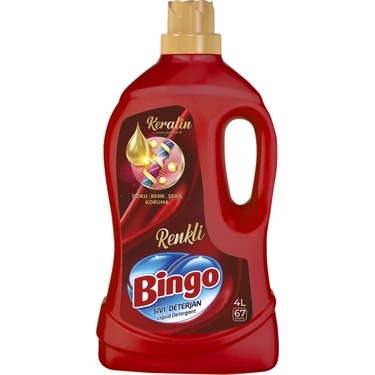 Bingo Renkli Sıvı Bakım Çamaşır Deterjanı 4