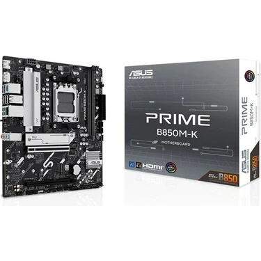 Asus Prıme B850M-K Ddr5 Hdmı-Dp Pcıe 5.0 Am5