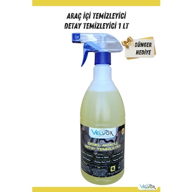Detay Temizleyici Araç İçi Temizleyici 1000 Ml Sünger Hediye, Araç İçi Temizleyici, Detay