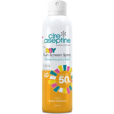Cire Aseptine 50 Spf Baby Güneş Koruyucu Sprey 200
