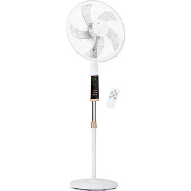 Raks Sf18 Rmx 75w Beyaz Ayaklı Vantilatör – Uzaktan Kumandalı, Sessiz, 3