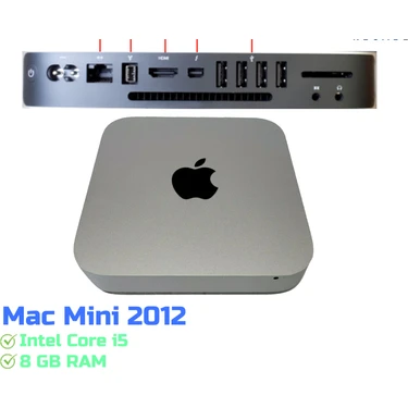 Apple Mac Mini 2012 A1347 I5-256GB SSD 8gb Ram - Outlet Fiyatı