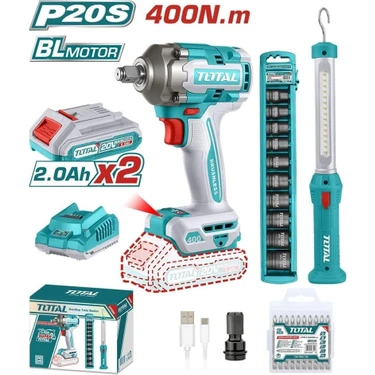 Total Darbeli Somun Sıkma Makinesi 400 Nm + Askılı Çalışma Fiyatı