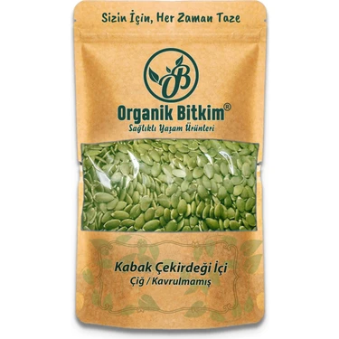 Organik Bitkim Kabak Çekirdeği İçi Çiğ Saf Katkısız 1 kg Doğal ve Taze