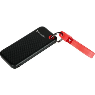 Verbatim 1 TB Pocket Mini Taşınabilir SSD USB 3.2 - 1000MB/S - 1000MB/S Siyah - Turuncu Kablo
