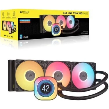 Corsaır Icue Lınk Tıtan 360 Rx LCD Aıo, 360MM Işlemci Sıvı Fiyatı