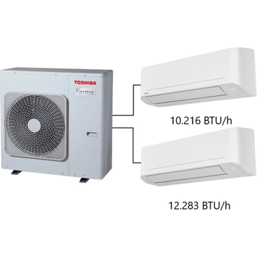 Toshiba 2m Multi Split Klima 10.000+12.000 Btu/h