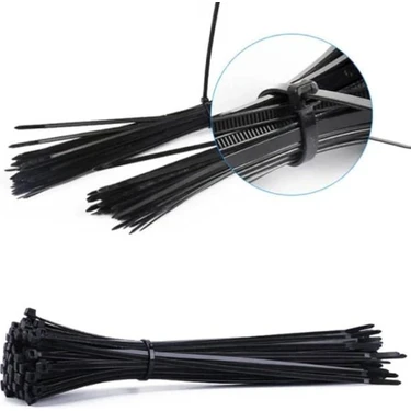 Zenith Kablo Bağı & Plastik Kelepçe & Cırt Kelepçe 2,5X100 mm Siyah 100