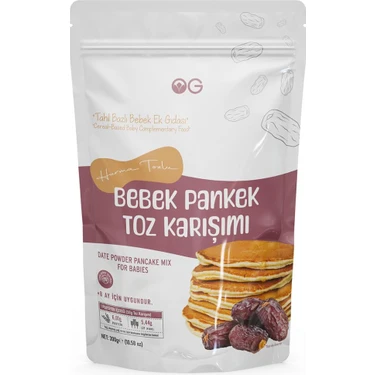 OG natural Hurma Tozlu Bebek Pankek Toz Karışımı 300 Gr +8