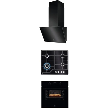 Electrolux Siyah Ankastre Set Fırın Ocak
