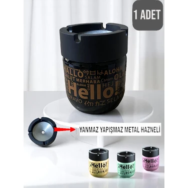 Cocovia Hello Desenli Cam Küllük | 425CC Desenli Cam Kokusuz