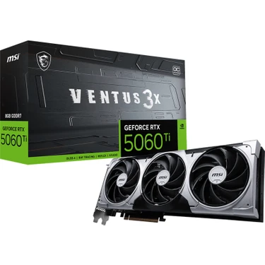 Msı VGA Geforce Rtx 5060 Tı 8g Ventus 3x Oc RTX5060TI 8gb Gddr7 128B DX12 Pcıe 5.0 X16 (3xdp