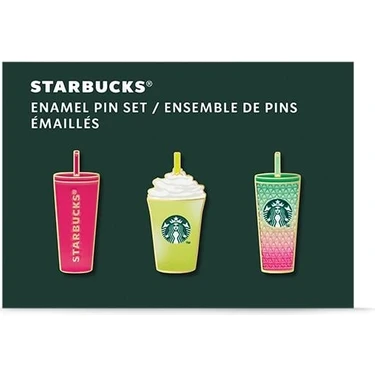 Starbucks® Soğuk Içecek Bardağı Tasarımlı Pin Set -