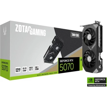 Zotac Geforce Rtx 5070 Twın Edge 12GB Gddr7 192BIT Dlss 4 Ekran