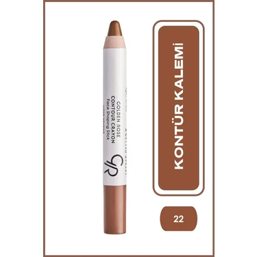 Golden Rose Contour Crayon No: 22 Deep Brown - Doğal Gölgelendirici Kontür