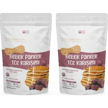OG natural 2'li Hurma Tozlu Bebek Pankek Toz Karışımı 300 Gr +8