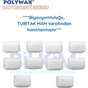 Polywax Ortodonti Mumu - Diş Teli Mumu - Ortodontik Wax Kokusuz 10