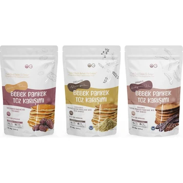 OG natural Bebek Pankek Toz Karışımı Seti +8 Ay 300 gr Tahıllı Ek Gıda