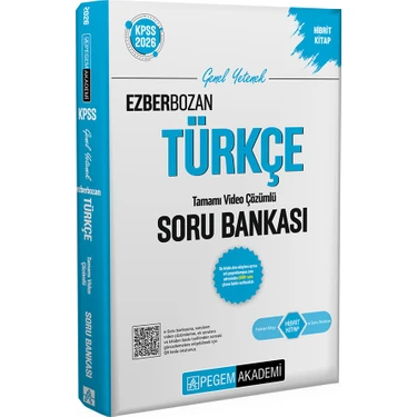 Pegem Akademi Yayıncılık 2026 KPSS Genel Yetenek Genel Kültür Ezberbozan Türkçe Tamamı