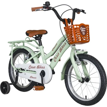 CESA BİSİKLET Cesa Bikes Bagajlı Demir Çamurluk 16 Jant 4-7 Yaş Pastel YEŞİL Çocuk