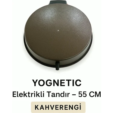 Yognetic Jumbo Büyük Boy Elektrikli Tandır | Çok Amaçlı Pişirici | Ekmek Yapma Makinesi - 55 CM |