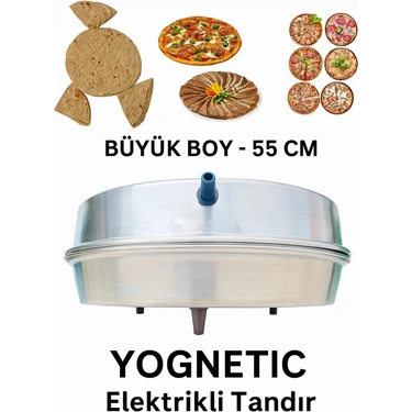 Yognetic Jumbo Büyük Boy Elektrikli Tandır | Ekmek Yapma Makinesi | Statik Boyalı Büyük Boy Tandır