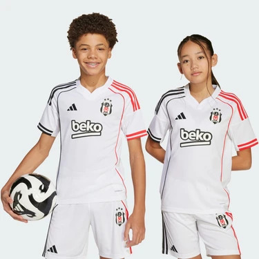 adidas Beşiktaş Jk 25-26 İç Saha Çocuk Beyaz Futbol