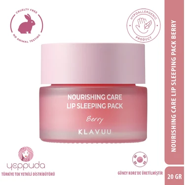 Klavuu Nourishing Care Lip Sleeping Pack Berry - Orman Meyveleri Özlü Besleyici Dudak Bakım Gece