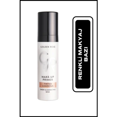 Golden Rose Make-Up Primer Tinted Luminous - Salmon Renkli Aydınlatıcı Makyaj