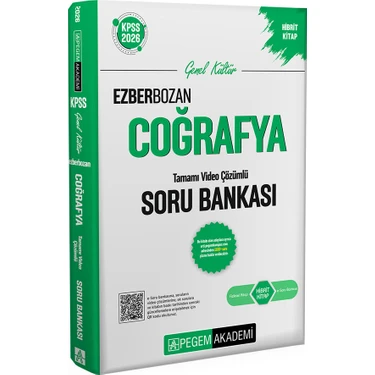 Pegem Akademi Yayıncılık 2026 KPSS Genel Yetenek Genel Kültür Ezberbozan Coğrafya Tamamı
