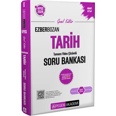 Pegem Akademi Yayıncılık 2026 KPSS Genel Yetenek Genel Kültür Ezberbozan Tarih Tamamı