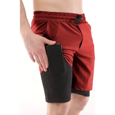 Ghassy Co. Ghassy Co Erkek Running Hızlı Kuruma Micropolyester Arka Fermuar Cepli ve Havlu Halkalı