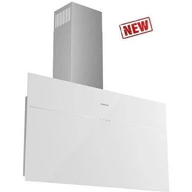 Silverline 3364 Lınk Flat Beyaz Cam Duvar Tipi Davlumbaz