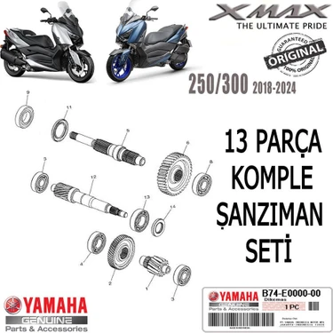 Xmax 250/300 2018-2024 Orijinal 13 Parça Komple Şanzıman Fiyatı