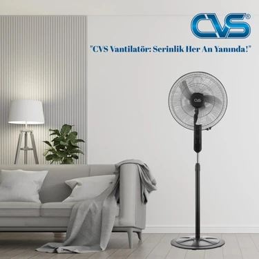 Cvs 18 Inc 110 W Uzaktan Kumandalı Ayaklı Vantilatör Sanayi Tipi Geniş Salınım Açısı ile Sessiz