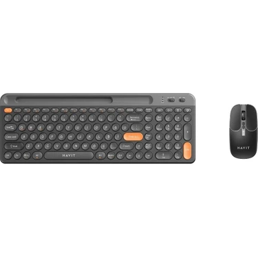 Havit KB835WB Dual Mode Kablosuz Klavye ve Mouse Seti | Türkçe Q | Bluetooth + 2.4ghz | Sessiz Tuş