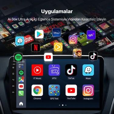 Carlinkit Tbox Max Ambient 13.0 8GB/128GB Kablosuz Carplay Fiyatı