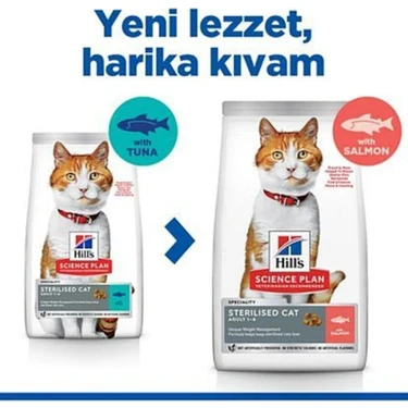Hill's Somon Balıklı Kısırlaştırılmış Kedi Maması 3