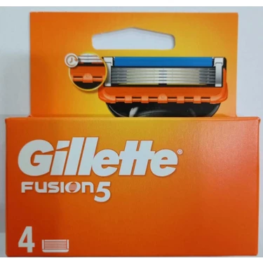 Gillette Fusion5 Yedek Traş Bıçağı x 4 Paslanmaz Çelik Özellikli Hassas Cilt