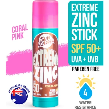 Sun Zapper Güneş Kremi Extreme Zinc Stick Coral Pink SPF 50 Fiyatı