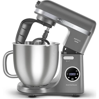 Karaca Mastermaid Chef Ultra D2000W Dijital Ekranlı Hamur Yoğurma Makinesi Galaxy Grey