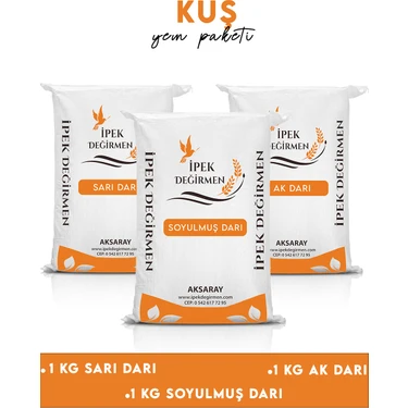 3 kg Premium Darı Paketi Sarı Ak Darı Soyulmuş