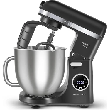 Karaca Mastermaid Chef Ultra D2000W Dijital Ekranlı Hamur Yoğurma Makinesi Matte Black