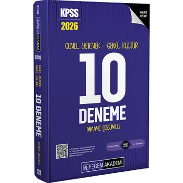 Pegem Akademi Yayıncılık 2026 KPSS Genel Yetenek Genel Kültür Tamamı Çözümlü 10