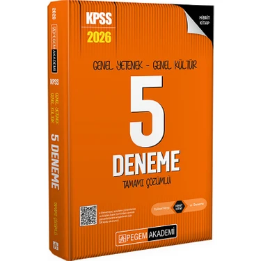 Pegem Akademi Yayıncılık 2026 KPSS Genel Yetenek Genel Kültür Tamamı Çözümlü 5