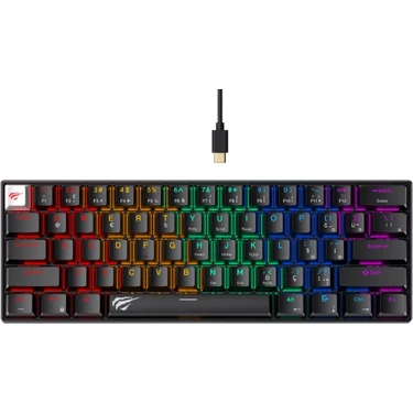 Havit Gamenote KB903L %60 Mekanik Blended Aydınlatma Oyuncu Klavyesi - 61