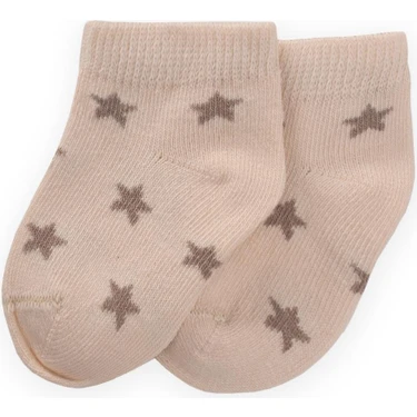 Yıldız Desenli Bebe Patik Çorabı 0-4 Yaş