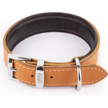 Canini Collar Hakiki Klasik Deri Köpek Tasması, Yumuşak Deri Iç Kısım, Ultra Dayanıklı ve Konforlu