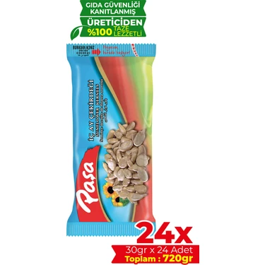Paşa Kuruyemiş Kavrulmuş Ay Çekirdeği İçi 720 gr (24x30 gr), Tuzlu İç Ay