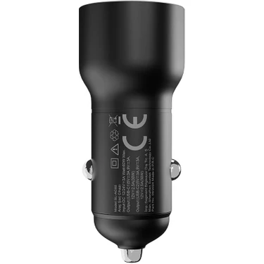 S-Link SL-AC60 60W Pd 3.0 Pd 30W + PD30W Siyah Araç Şarj Fiyatı